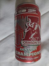 Coca Cola 1992 Alabama Crimson Tide Championship Can Unopened and Full - $4.95