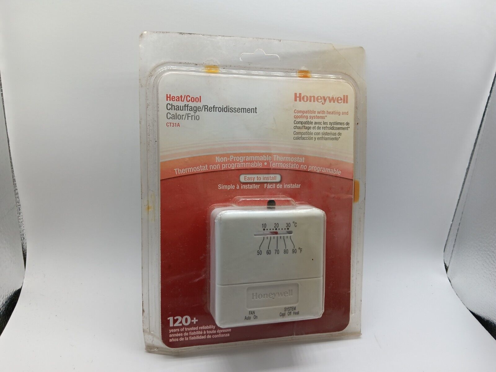 Honeywell Heat/Cool CT31A NonProgrammable Thermostat Nonprogrammable