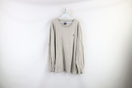 Vintage 90s Ralph Lauren Mens 2XL XXL Blank Long Sleeve T-Shirt Heather Gray - $31.14