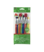 Apple Barrel 44349E 12-Piece Assorted Multicolor Easy Grip Paint Brush Set - $25.99