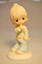 Precious Moments: Smile God Loves You - E-1373B - Boy Figurine - $19.39