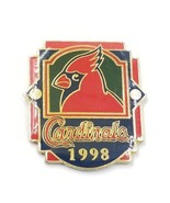VTG 1998 St Louis Cardinal MLB Baseball Gold Tone Enamel Pin Sport Souvenir - $8.99