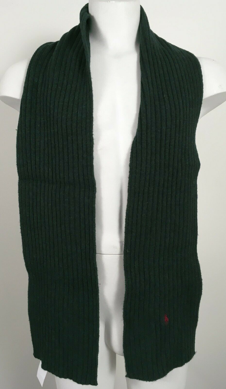 Polo Ralph Lauren Men's 2 Piece Set Hat & Scarf Lambswool Blend One Size Black