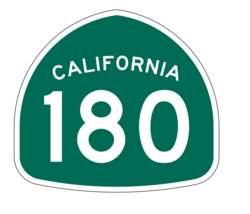 California State Route 180 Sticker Decal R1248 Highway Sign - $1.45+