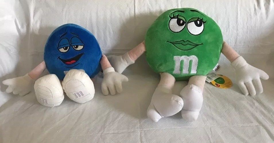 Blue M&Ms Guy Stuffed Plush Candy
