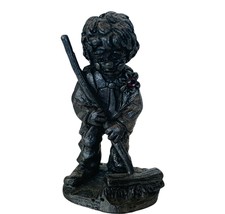 Michael Ricker Pewter figurine signed Clown Circus Carnival Broom janito... - $29.65