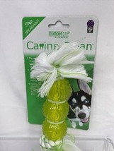Multipet Canine Clean Rope 3 TPR Balls Spearmint Chew Dogs Toys Tartar D... - $4.41