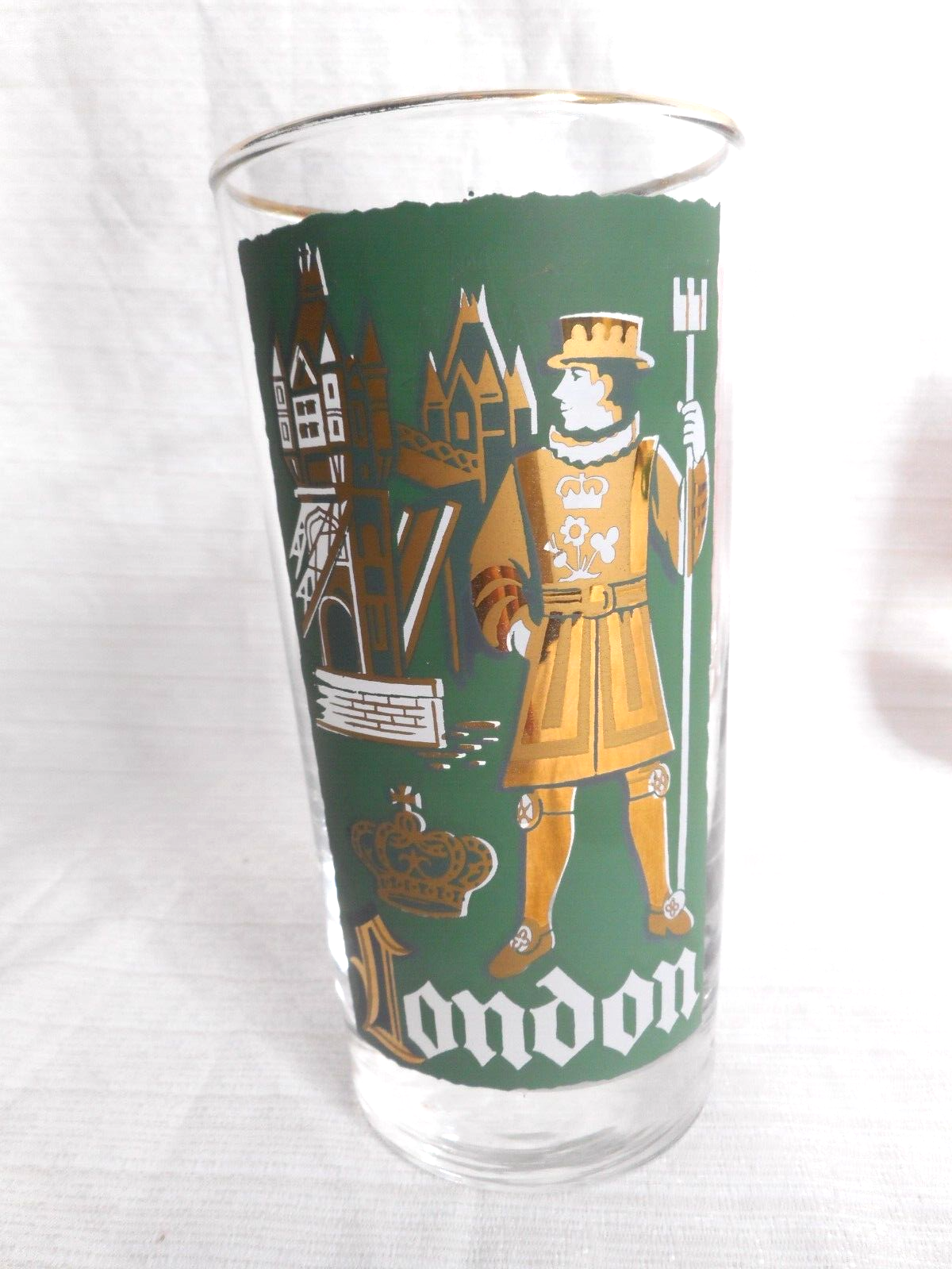 Vintage Libbey International Cities of The World Set8 MCM Highball Glasses 12oz Drinkware