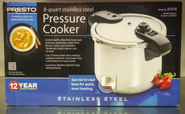 Presto 01370 8-Quart Stainless Steel Pressure Cooker