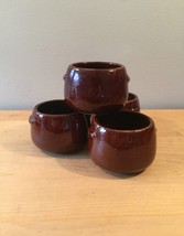 Vintage 60s West Bend stoneware Bean Bowls - set of 4