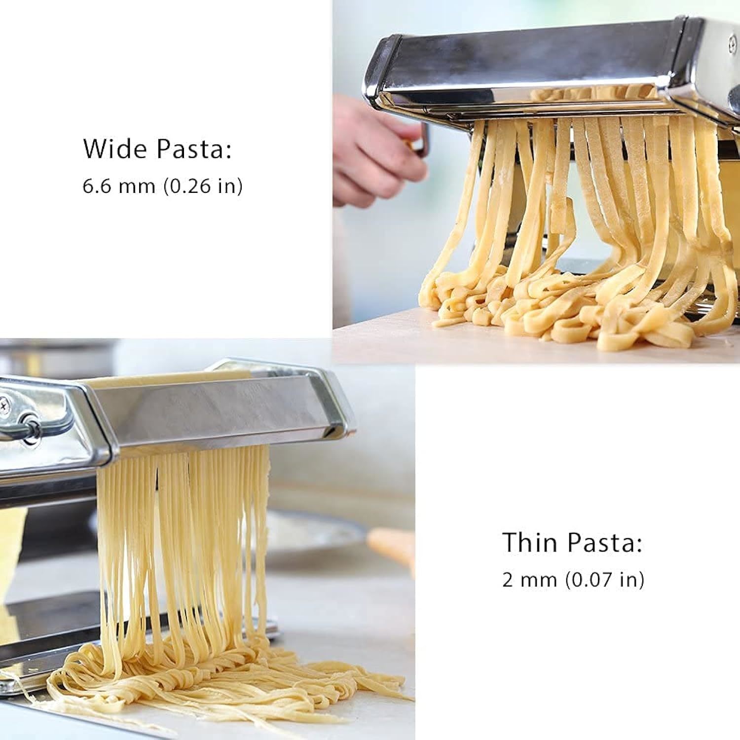1pc Stainless Steel Manual Noodle Cutter, Rolling Pin Style Pasta