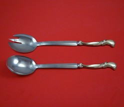 Waltz of Spring by Wallace Sterling Silver Salad Serving Set Modern Custom Made - $132.76
