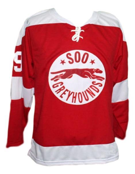 Wayne gretzky soo greyhounds retro hockey jersey red   1