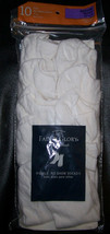 Faded Glory Girl's No Show Socks 10 Pair Sz. Medium: 10.5 - 4 Made In Usa! New! - $12.99