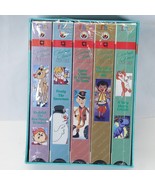 Christmas Classics 5 VHS Set 1990 SEALED Rudolph Frosty Santa Merry Cricket - $34.29