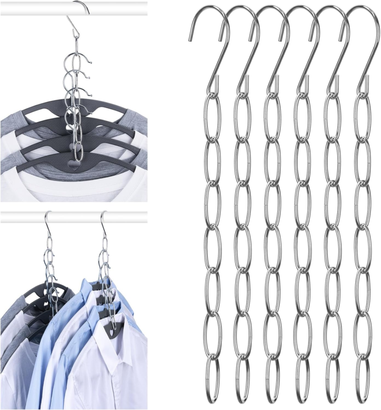 30/50/80 Space Saver Saving Clothes Hanger Connector Hook Cascading Home  Hangers