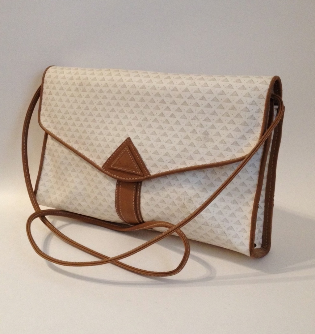Liz Claiborne Brown Copper Pattern Purse Hand Bag Shoulder LC-1441-P