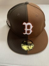 Boston Red Sox 5950 New Era Split Fitted Hat Size 7 1/2 Brown NWT World ... - $47.51