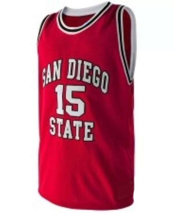 Kawhi leonard college basketball jersey red   1