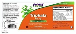 NOW Foods Triphala 500mg 120 Tablets - $18.54