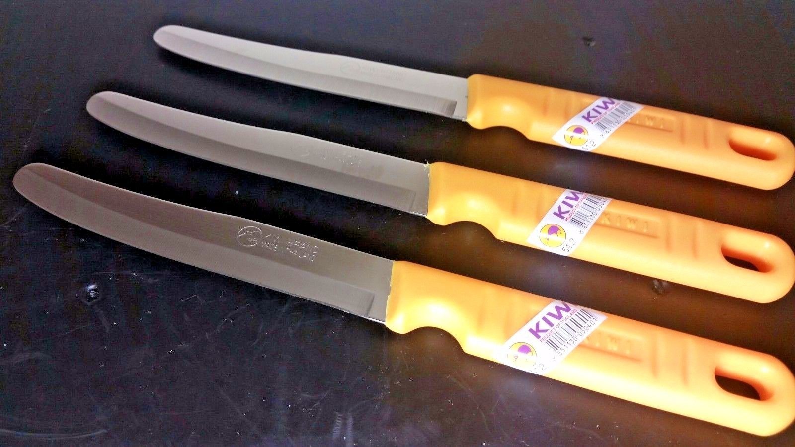 Quality Thai Chef's Knives Kiwi Kitchen Stainless Steel 5 Pcs Wood Handle  Set