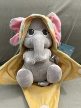 Disney Parks Animal Kingdom Baby Elephant in a Hoodie Pouch Blanket Plush Doll image 5