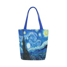 Starry Night Van Gogh Art Canvas Tote Bag Two Sides Printing - $17.99