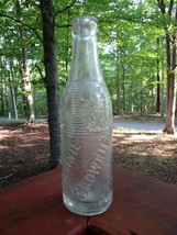 Brownie Soda Bottle / Embossed / Clear Glass / Vintage / Antique - $24.70