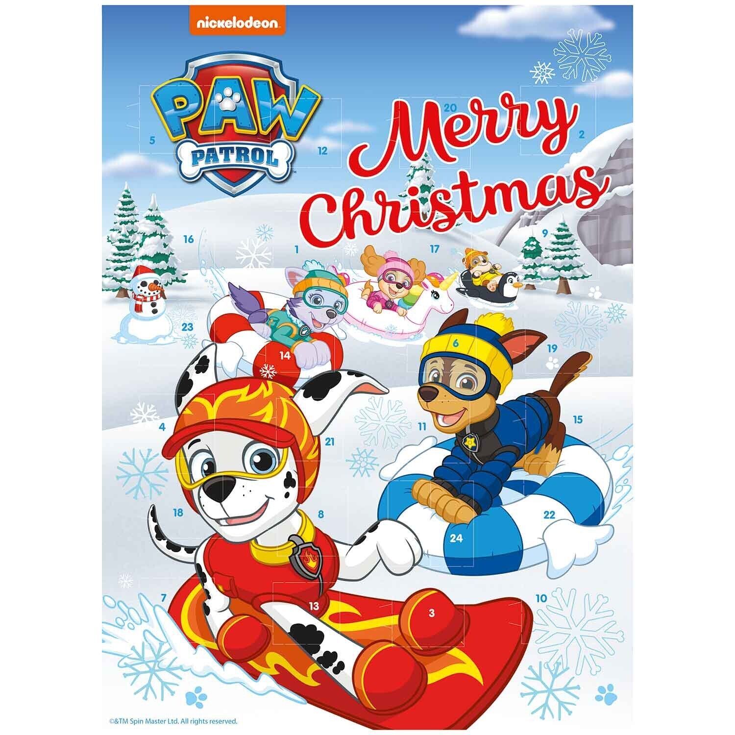 Paw Patrol chocolate advent calendar CHRISTMAS 2023 Countdown FREE ...