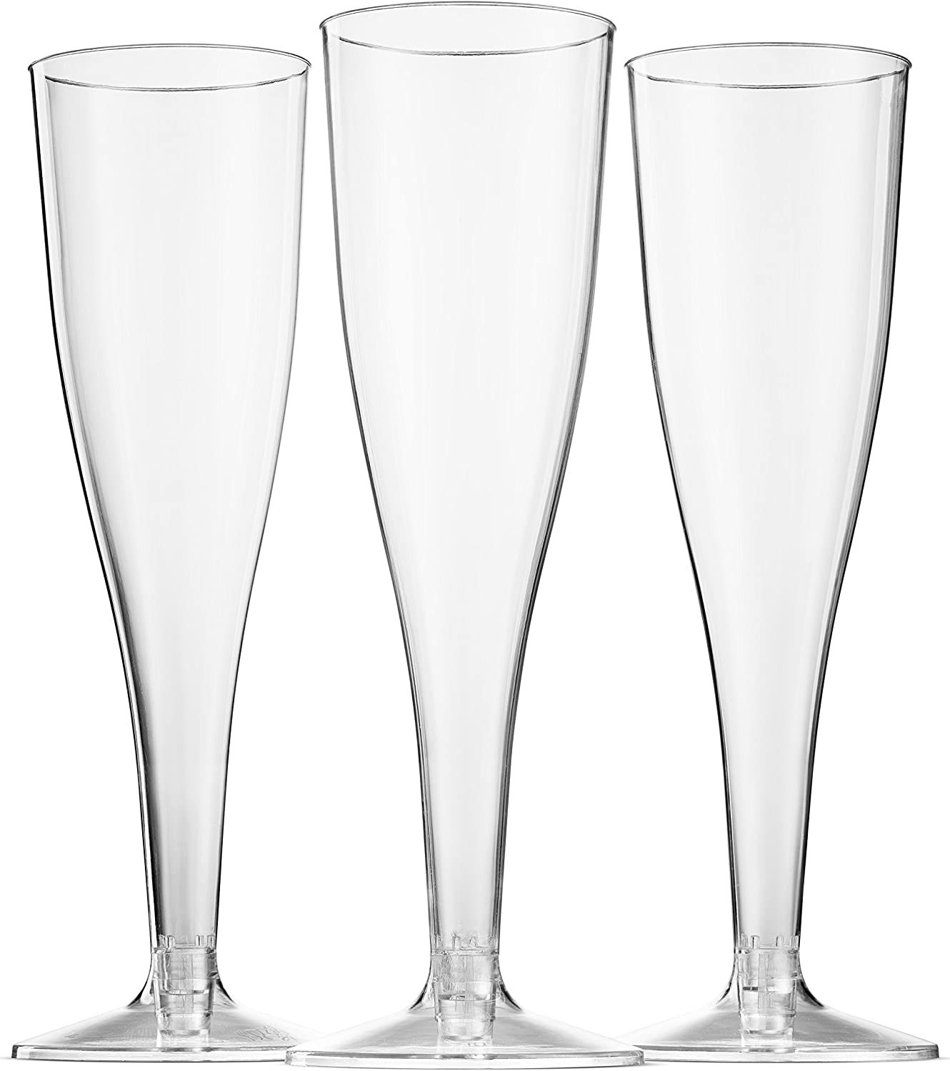 100 Pack Plastic Champagne Flutes 5 Oz Clear And Similar Items 8431