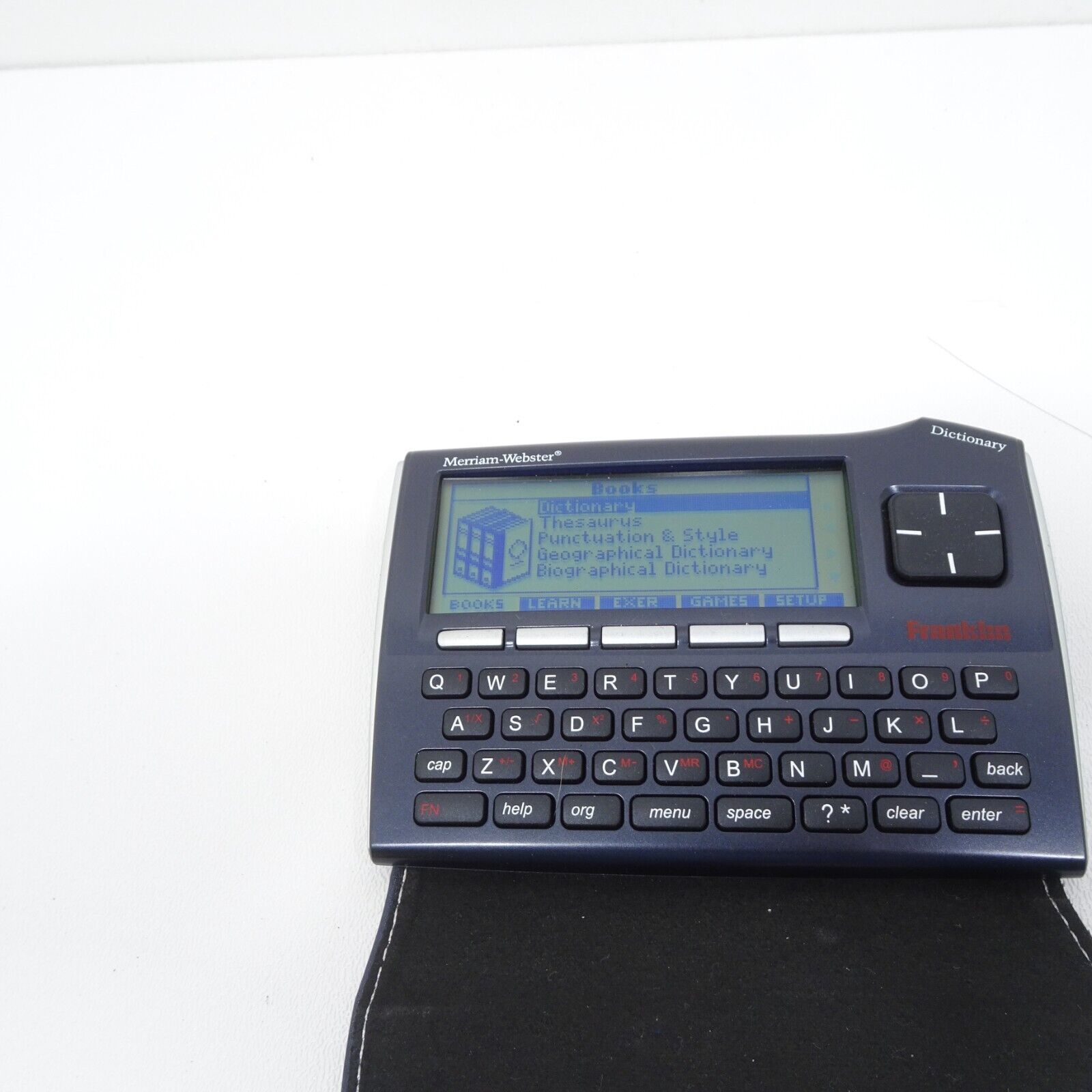 Franklin Merriamster Dictionary Thesaurus Translator Games MWD1510