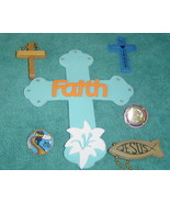  Show your Faith Set 6 pieces Keychain Pins Crosses - $8.99