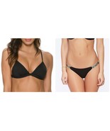 NWT L SPACE M swimsuit bikini 2PC you animal you nomad itsy bitsy black ... - $106.69