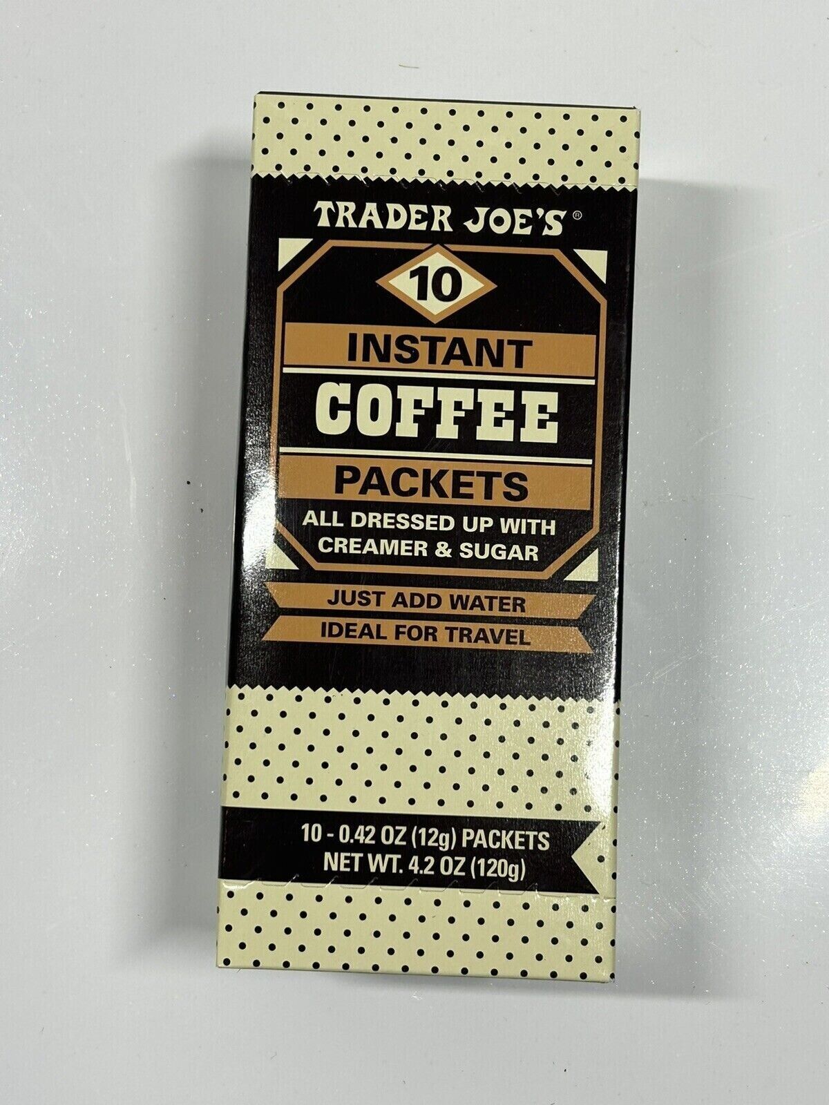Trader Joe's Instant Coffee Packets with Creamer and Sugar 01/2025