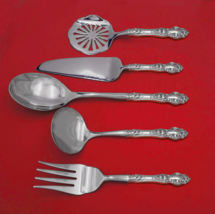 Violet by Wallace Sterling Silver Thanksgiving Serving Set 5pc HH WS Custom - $319.87