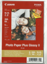 Canon inkjet 4&quot;x6&quot; Photo Paper Plus Glossy II Sample Paper Pack 8 SHEETS... - $20.79