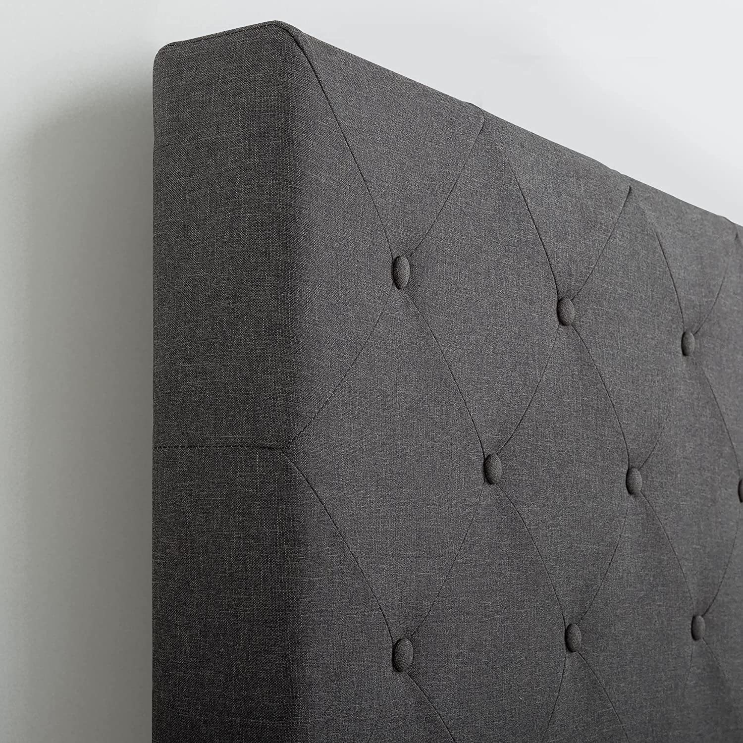 Zinus Shalini Upholstered Platform Bed Frame / Mattress Foundation / Wood, Queen Beds & Bed Frames