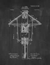 Rowing Machine Patent Print - Chalkboard - $7.95+