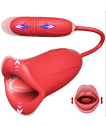 Powerful Thrusting Sucking Dildo Vibrator for Women Tongue Licking Clito... - $29.99