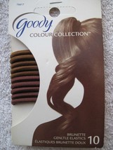 10 Goody Ouchless Ponytailer Hair Bands No Metal Elastics Brown Brunette Color - $9.00