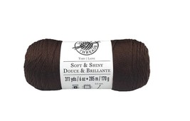 Loops & Threads, Soft & Shiny Solid Yarn, #45 Cacao Brown, 6 Oz. Skein - $8.95