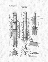 Pistol Rocket Patent Print - Gunmetal - $7.95+