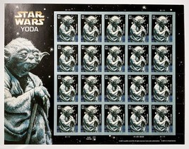 USPS 4205 Star Wars Yoda MNH 41c Sheet Of 20 Stamps FV $8.20 Issued In 2007 - $14.83