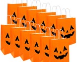 36 Pieces Halloween Pumpkin Gift Candy Bags, Halloween Paper Bags With H... - $55.82