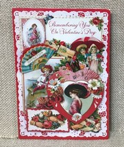 Vintage Hallmark Historical Collection Victorian Design Valentines Card Ephemera - $6.93