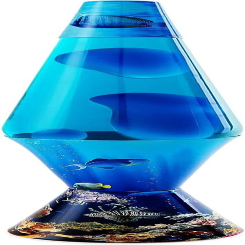 Spencer's Ocean Floor Lava Lamp 17 Inch Blue Scene Base Night