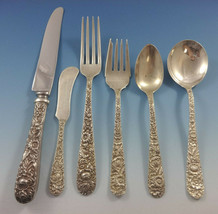 Repousse by Kirk Sterling Silver Flatware Set For 8 Service 54 Pieces - $3,217.50