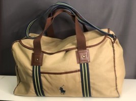 Polo Ralph Lauren logo-embroidered Canvas Duffle Bag - Newport Navy/New Forest