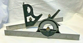 Vtg Starrett 12" Precision Mechanics Level Stanley 46-222 Combination Square - $149.95