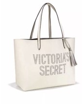 New Victoria's Secret Limited Edition Vegan Black Floral Red Rose Tote Bag  